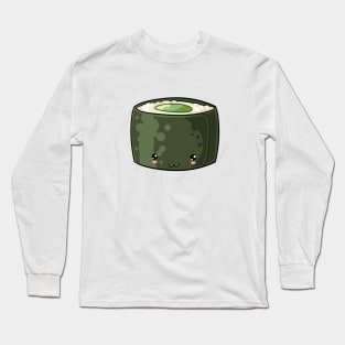 Kawaii food avocado roll Japanese style Long Sleeve T-Shirt